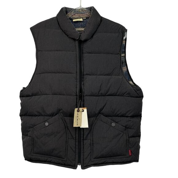 Jeremiah Reversible Down Vest Western 2 in 1 Mens XL Gray Gorp Southwest NEW - Picture 1 of 11